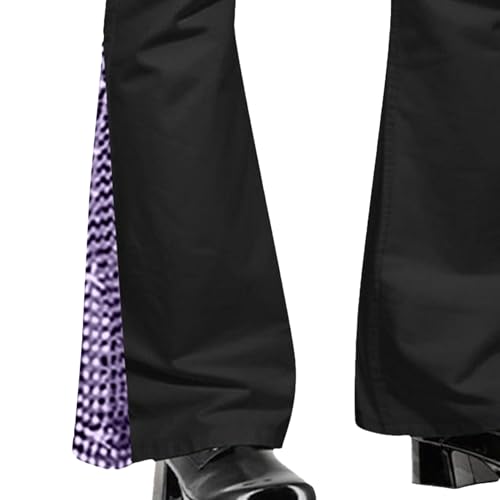 Men's Slim Fit Stretch Vintage Bell Bottom Casual Fit Flared Retro Leg Denim Jeans Fashion Solid Color Jeans2