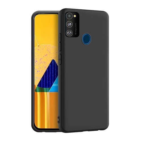 CEDO Samsung Galaxy M21 / M30s / M21 (2021) Edition Back Cover | Camera Bump Protection & Ultra Slim | Matte Soft Silicon Shock Proof Rubberised Back Case Cover (Black)- Best and cheap mobile covers in India