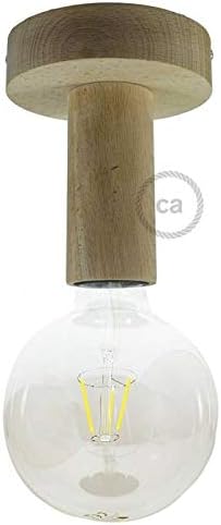 Wooden Flush Light for Wall or Ceiling by Fermaluce