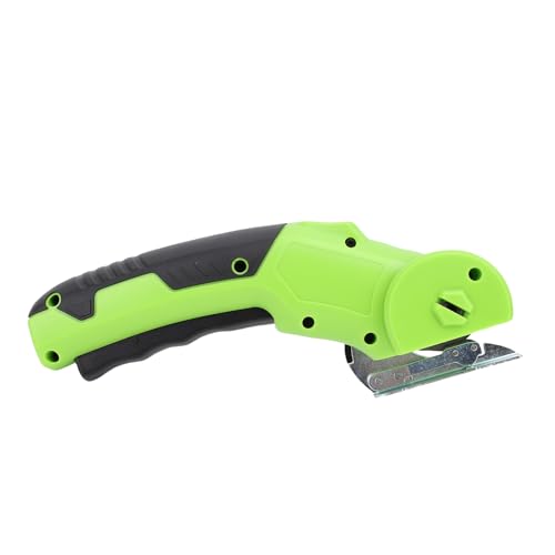 Image of Powerful Rotary Cutter with LED Light, Cordless Cutter Low Noise Multifunctional Li Battery Powered Electric Scissors for Handcraft, Soft Leather, and Baseboards