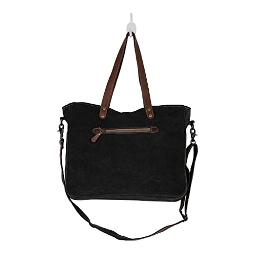 Image of Myra Bag Floral Purses for Women - Canvas Floral Purse with Genuine Leather Accents, Casual Everyday Women's Flower Bag