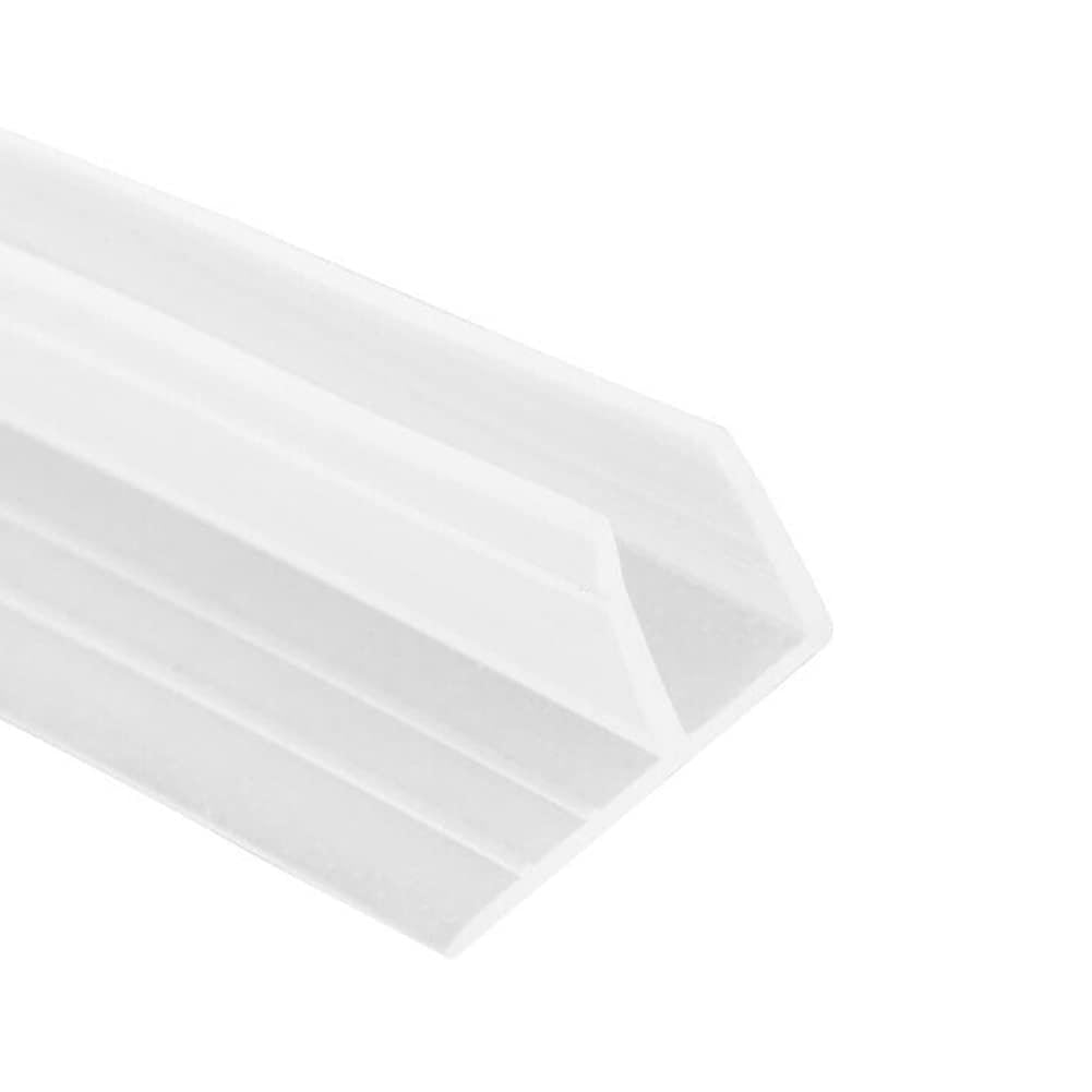 Shower Seal for Glass Doors, 2 m F-Shape Bathroom Shower Screen Door Seal Strip for Glass 4-6 mm Seal , for All Shower Doors, Shower, Bathtub