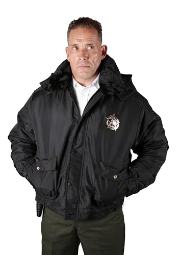 Image of First Class 100% Nylon Oxford All Season Deluxe Plain and Security Bomber Jacket