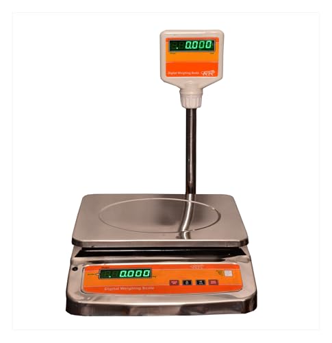 GTECHNOLOGY Stainless Steel Weighing Scale 50kg x 2 gram weight machine for s...