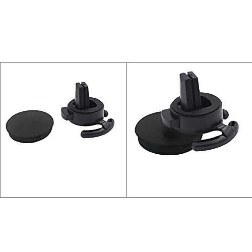 Homefox Socket Mount For Car Vent - Collapsible Socket Vent Car Mount Grip Socket Phone Holder For Car With Secure Vent Clip For Horizontal Air Vent Only (Black) #TOP5