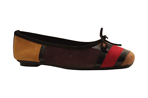 Reqins - HONDRIANE Mix Peau - Ballerine - Cognac Cover