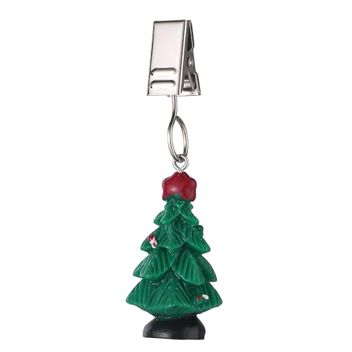 TwoFish Home Set of 4 Christmas Trees Tablecloth Weights Clips Handicraft Christmas Trees Tablecloth Clamps Pack of 4 - Thumbnail 7