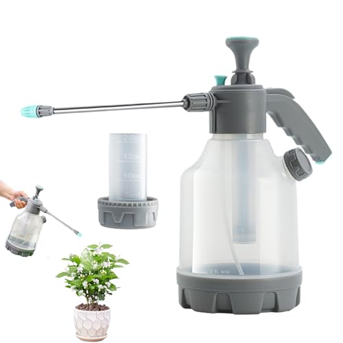 Walopola Gartensprüher | 3 l Rasen-Gartenpumpe, Drucksprüher mit großem Fassungsvermögen, Tank mit verlängertem Stab, Hand-Gießkanne für Damen, Herren, Pflanzen, Blumentöpfe