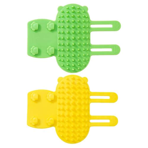 Set da 2 pezzi di spazzole per gatti autopulenti, spazzole per gatti massaggianti in gomma, spazzole per gatti autograffianti per gambe del tavolo, spazzole per gatti regolabili