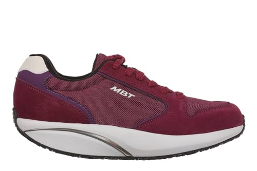 MBT-1997 Classic II Zapatillas Casual para Mujer Estilo Moderno. Deportivas Anatómicas y Cómodas. Calzado Fisiológico Confort y Estabilidad con Suela Curva. Sneakers con Cordón. Color Purpura