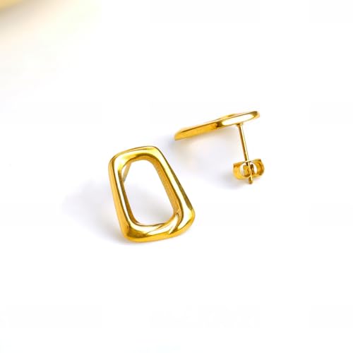 Image of Rubans Demi Fine Stainless Steel Stud Earrings Daily Gift for Women & Girls