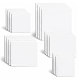 Artme Leinwandpaneele 20stk - Malkarton 0,3 cm - 25x20,20x20,30x30,24x30,30x40cm Leinwand 280GSM / 100% Baumwolle/ Rohling/ dreifach grundiert/s äurefrei/ mittelkörnig / - Acryl/ Öl
