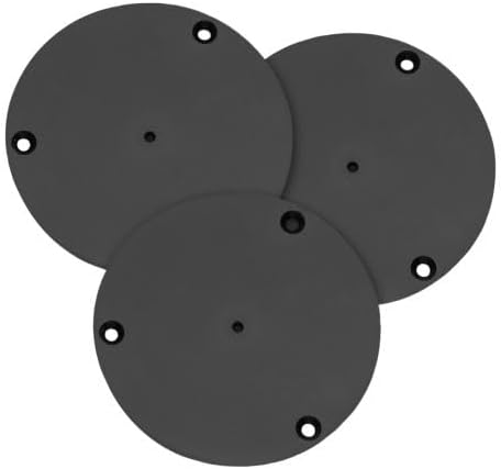 3-Pack Blank Inserts for Rockler Snap-Lock Zero-Clearance Insert Ring