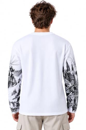 HYPE BORN Store HYPE BORN Men's Waffle T-Shirt Full Sleeve Boxy Fit - Image 3