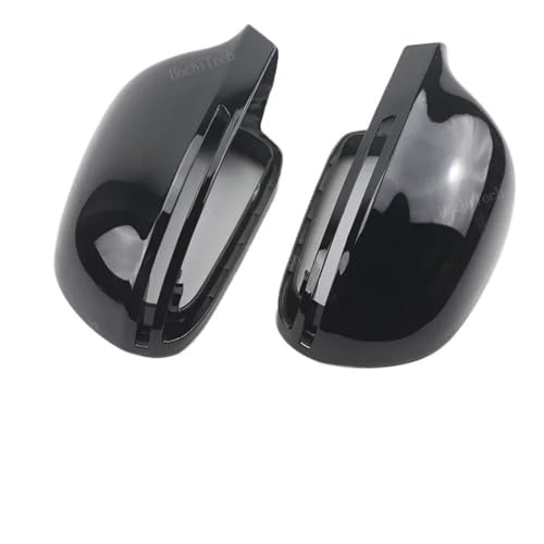 Coque de rétroviseur noire effet carbone compatible avec Audi A3 A4 A5 - 2