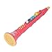 SPYMINNPOO Giocattolo per Clarinetto, Volume per Clarinetto per Bambini Regolabile 8 Tasti Colorati per Strumenti Musicali Giocattolo Regalo di Compleanno(Rosso)