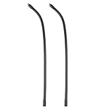Gooseneck, 2 Pcs 1/4'-20 Female to Male Thread Metal Universal Hose Flexible Arm Gooseneck Tube Extension Holder for Action Camera, Phone, Microphone, Black (18inch)
