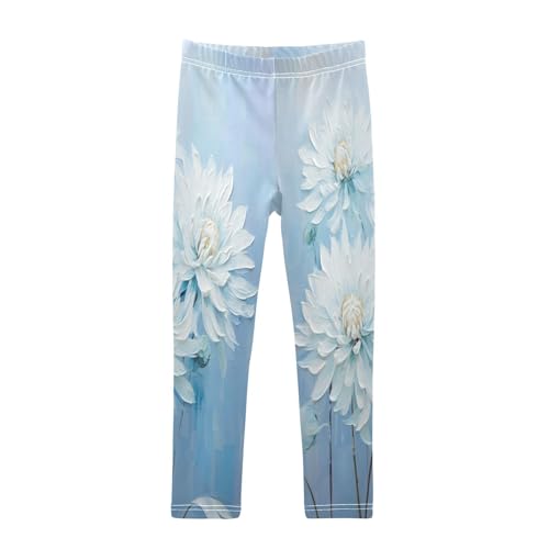 Bolaz Toddler Girls Leggings Printed Yoga Pants Leggings Three Flowers for Kids