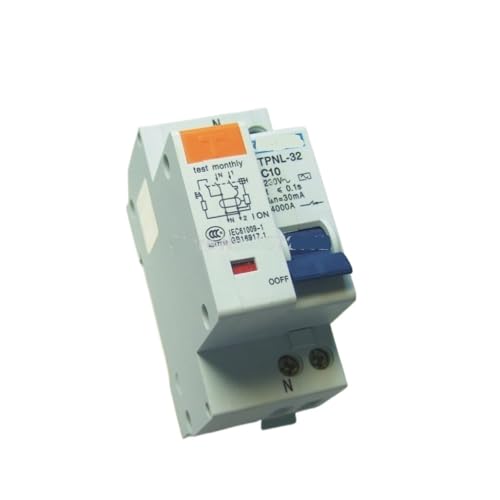 Disjoncteur DPNL 10A pour éviter les courts-circuits et fuites de courant 230V