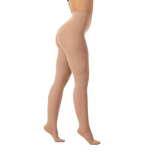 Image of Frola Semi Opaque Tights for Women 40 Denier Matte Solid Color Pantyhose Soft Stockings Nylons Under Dress