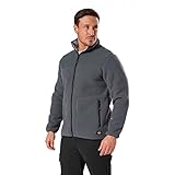 Hochgeschlossen Dickies Herren Arbeitsjacke Eisenhower EH2000 aus Fleece, Grau, Gen Work Flex