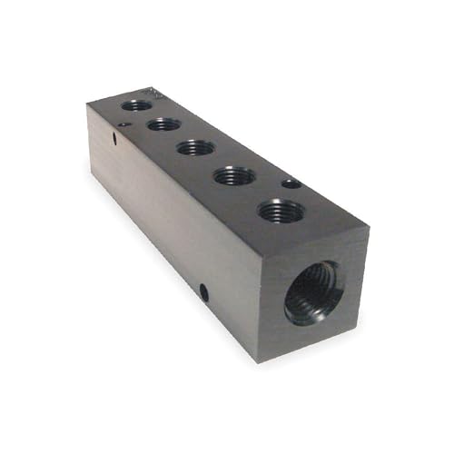 Pneumadyne M30-375-5, Inline Manifold, 5-Station, 1/2 NPT Input, 3/8 NPT Output