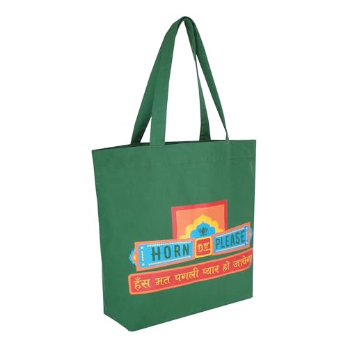 Bolso tote de algodón con cierre y bolsillo interno miniatura 6