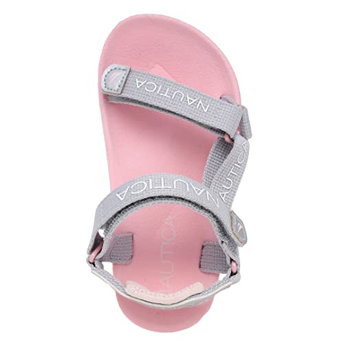 Image of Nautica Toddler Boys Sport Sandals - Lightweight Athletic Open-Toe Summer Shoes with Dual Adjustable Hook and Loop Straps for Outdoor Play, Beach, and Water