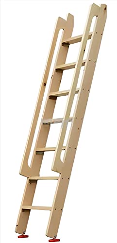 Escalera de madera para camas con diseño en ángulo, ideal para niños, ancianos y uso doméstico