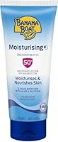 BANANA BOAT Moisturising Sunscreen Lotion SPF50+ 200g, Skin feels Moisturised and Nourished, UVA + UVB Broad Spectrum, Non-Greasy, 4-Hour Water Resistant, Made in Australia