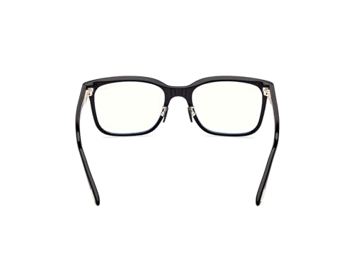 Image of Tom Ford Eyeglasses FT 5853 -D-B Asian fit 001 Shiny Black,t Logo /Blue Bloc