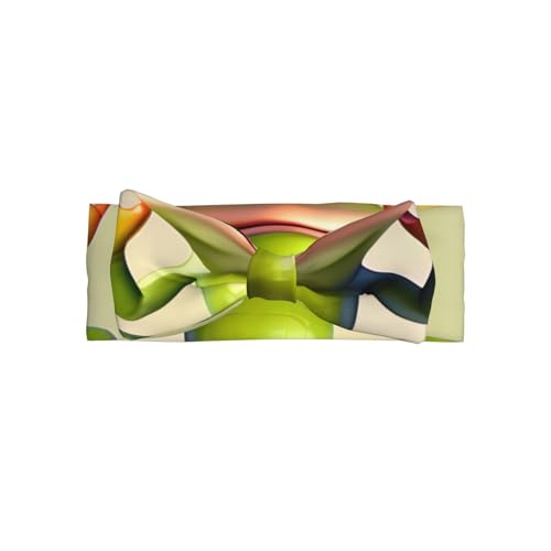 The Funny Frog Doing Yoga Baby Bow Headband, Soft Baby Bow Hair Accessory For Newborn Babies, Toddlers, Kids. - Main Image