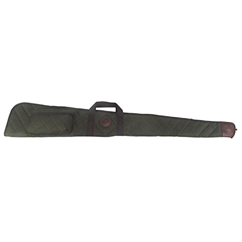 Tourbon Funda para Escopeta Plegable Verde de Nailon y Cuero 138 cm Largo - Fundas Tácticas