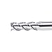 SpeTool 1/4 End Mill for Aluminum 3 Flutes CNC Spiral Router Bit for Aluminum Cut Non-Ferrous Metal Upcut 2.5 inches Long