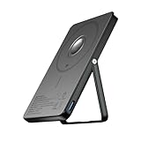 MATECH(マテック)® Qi2 モバイルバッテリー マグセーフ 小型 超薄型 軽量(薄さ8.5mm, 5000mAh)【アップルウォッチ 充電器/MagSafe対応マグネット式/ワイヤレス充電 最大出力15W/タイプC PD22W/iPhone12~16対応】(MagOn Watch Slim 5000 ブラック)