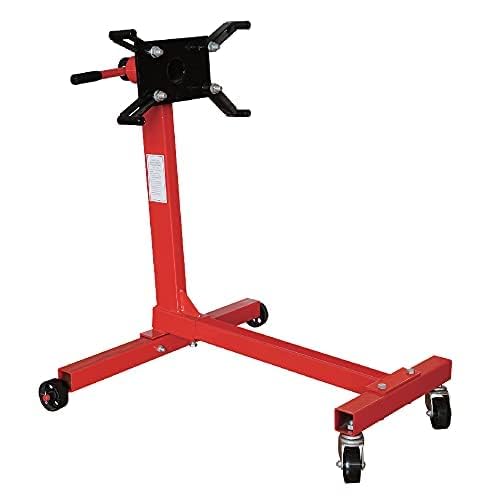 Okstenck 1000Lbs Capacity Motor Engine Stand Hoist Rotating Automotive Tools In Heavy Duty Steel With 4 Iron Caster Wheels Maintenance Equipment For Auto Car Truck #TOP6