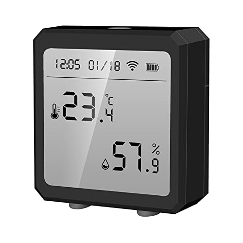 ARMYJY WLAN-Hygrometer, Thermometer, kabellos, Temperatur- und Luftfeuchtigkeitsmesser, mit App-Benachrichtigung, Feuchtigkeitssensor im Innenbereich Cover