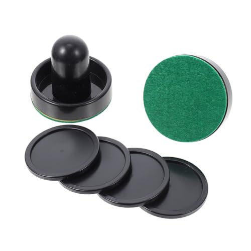 Abaodam 2 Juegos Resistentes de Empujadores para Hockey de Aire Accesorios Portátiles para Mesa de Hockey Palas Ergonómicas y Discos para Uso Salones Recreativos y Hogar