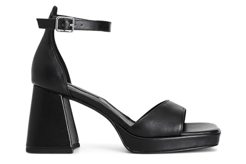 Sandale en cuir Cafè Noir C1XV4104 fermée derrière : nu-pieds talon femme