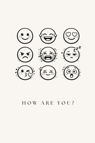 How Are You? Check-In Notebook: Emoji Cover | Grid Paper | 80 Sheets | Get Some Rest