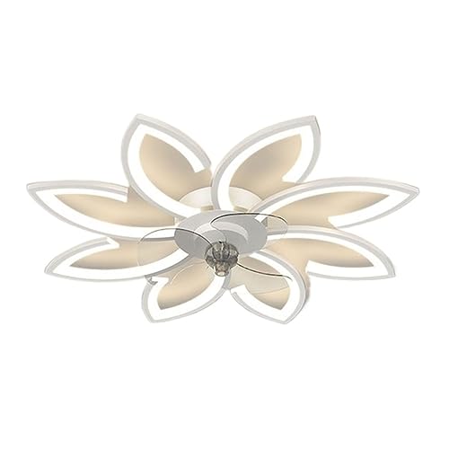Ventilateur de plafond design pour chambre et salon avec lampe et télécommande
