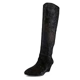 Marc Fisher Womens Verifies Suede Knee High Wedge Boot Shoe