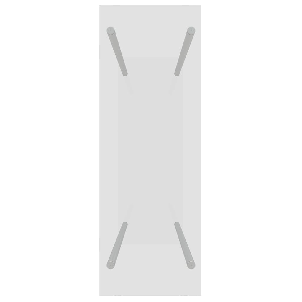 Porta Legno Riscaldamento Vetro Temperato 80x35x100 cm Acciaio