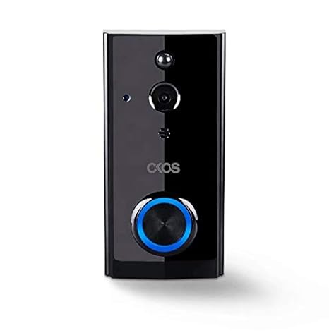 Okos Wi-fi Enabled Video Doorbell (Rechargeable Battery + Power Adapter) Home Security WiFi 1080p Camera Doorbell | Smartphone Remote Video Call | 2-Way Audio | Compatible with Alexa