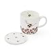 Produktbild Wrendale , Keramik, Designs Tasse und Untersetzer "Flight of the Bumblebee"