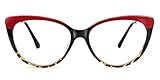 Voogueme Red Cat Eye Blue Light Glasses for Women Block UV Anti Eyestrain Eyewear Trudie GOP153479-03