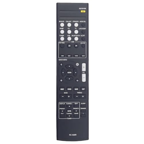 RC-928R - Mando a distancia de repuesto para receptor AV Onkyo HT-S3900 HT-R397 TX-SR353 TX-SR373 HTP-395 HT-S3800 HT-R395