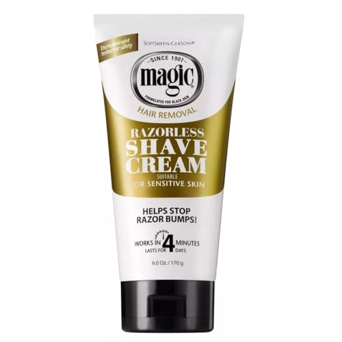 SoftSheen-Carson Magic Razorless Cream Shave, Bald Smooth Head Maintenance, 6 Oz (2 pack)