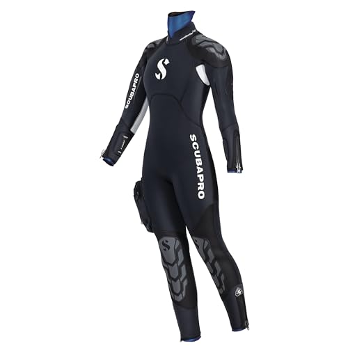 SCUBAPRO Women's NovaScotia Steamer with Hood Wetsuit with 7.5mm Thickness, Small, Black