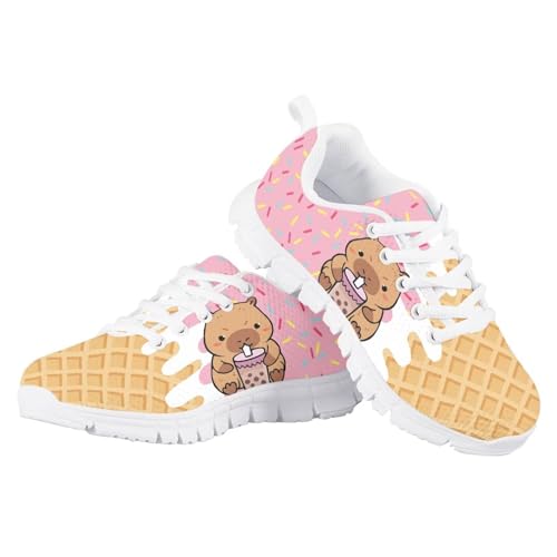 Cute Axolotl Girls Running Shoes Trendy Sneakers for Kids Athletic Shoes4